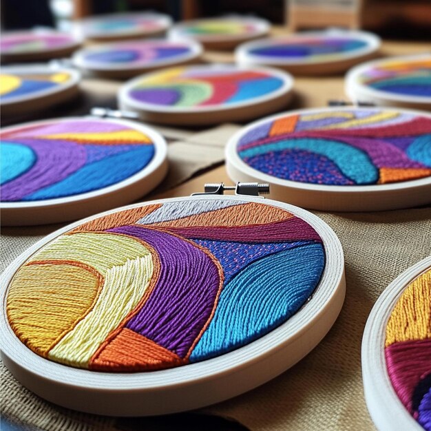 modern embroidered patch